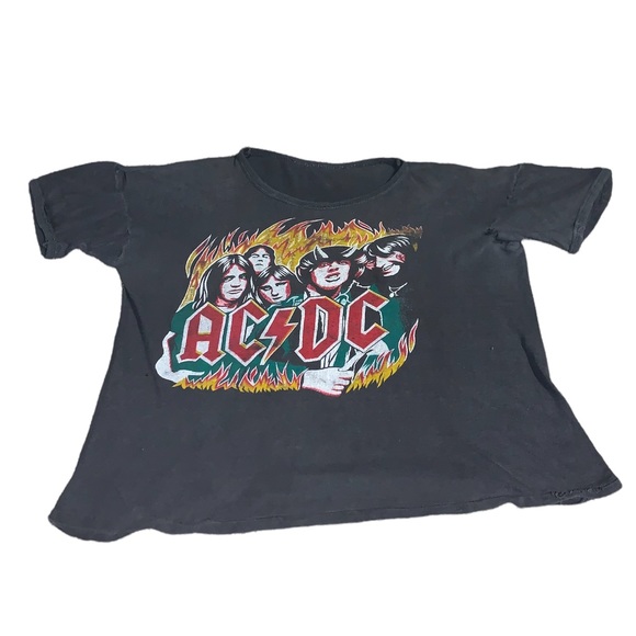 Shirts Vintage 7s Acdc Highway To Hell Rock Band Concert Tee Shirt